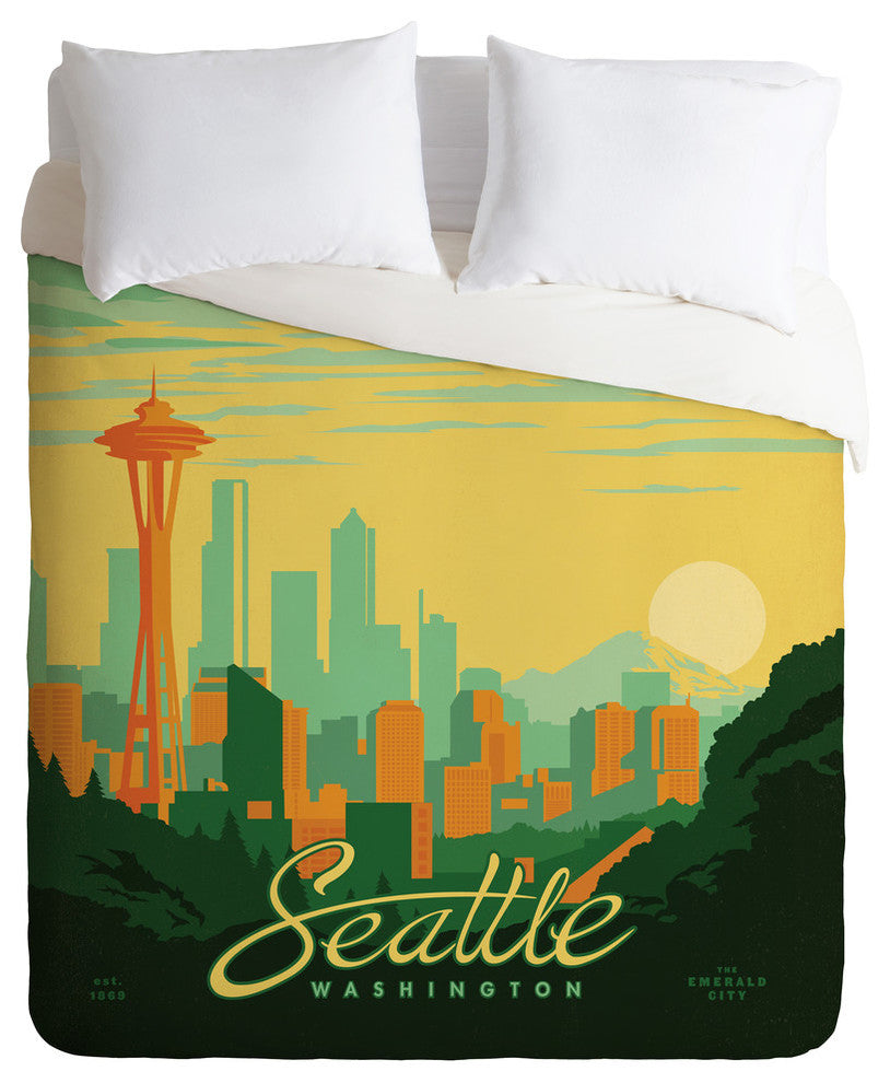 Deny Designs Anderson Design Group Seattle Duvet Cover - Lightweight