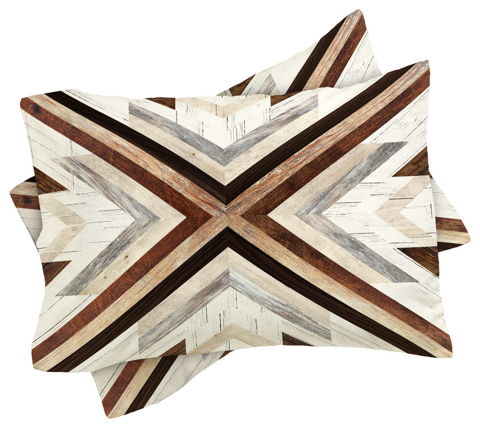 Iveta Abolina Geo Wood 1 Duvet Cover Set, Twin XL