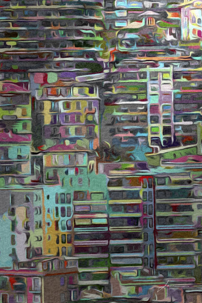 "Stack II" Fine Art Giant Canvas Print, 48"x72"