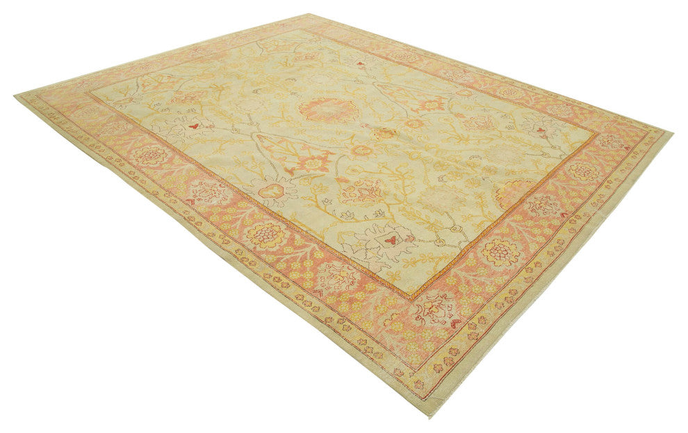Rug N Carpet - Handmade Oriental 7' 10" x 10' 0" Soft Oushak Area Rug