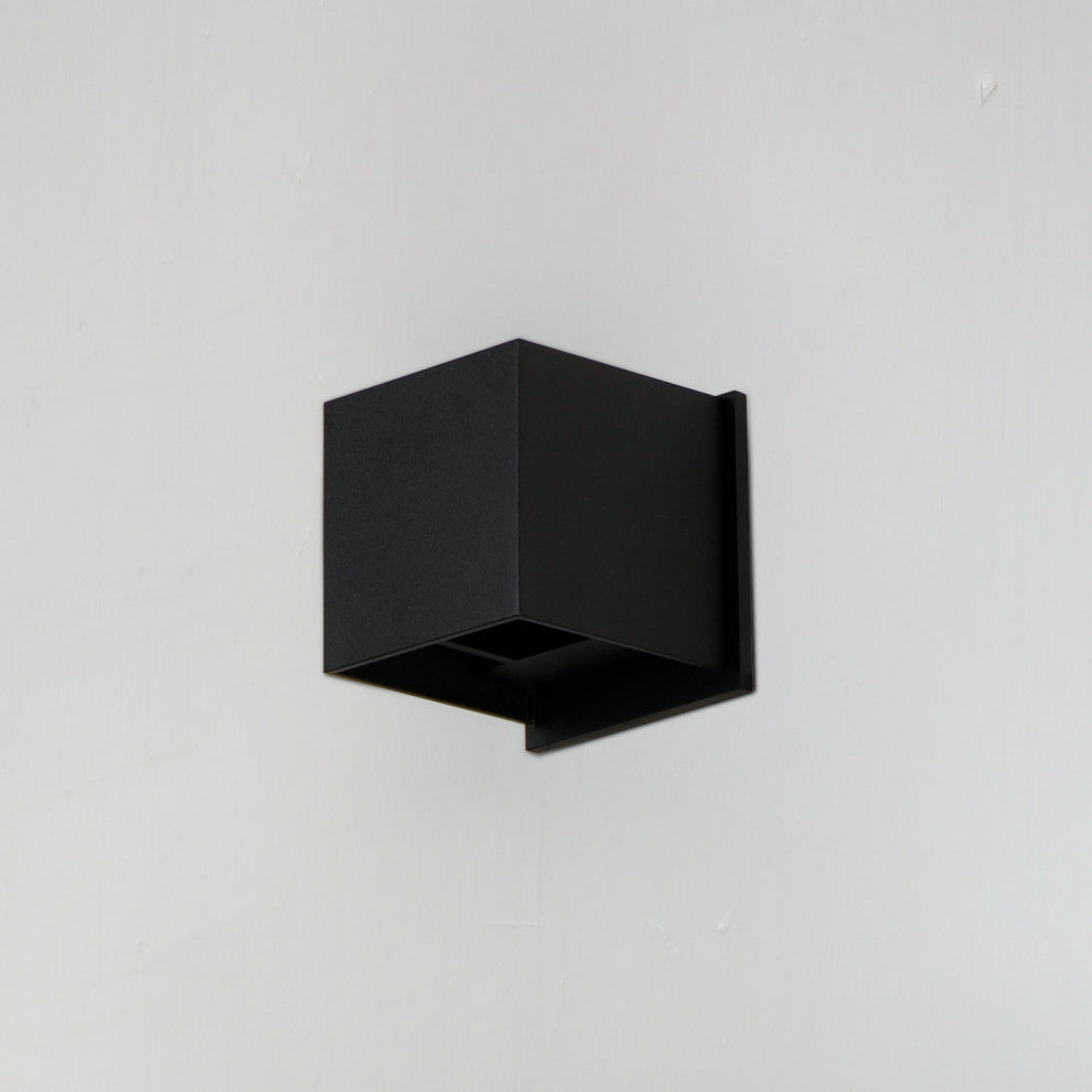 ET2 E41308 Alumilux Cube 4" Tall LED Wall Sconce - Black