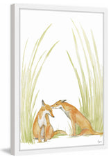 "Foxy Love" Framed Painting Print, 24"x36"