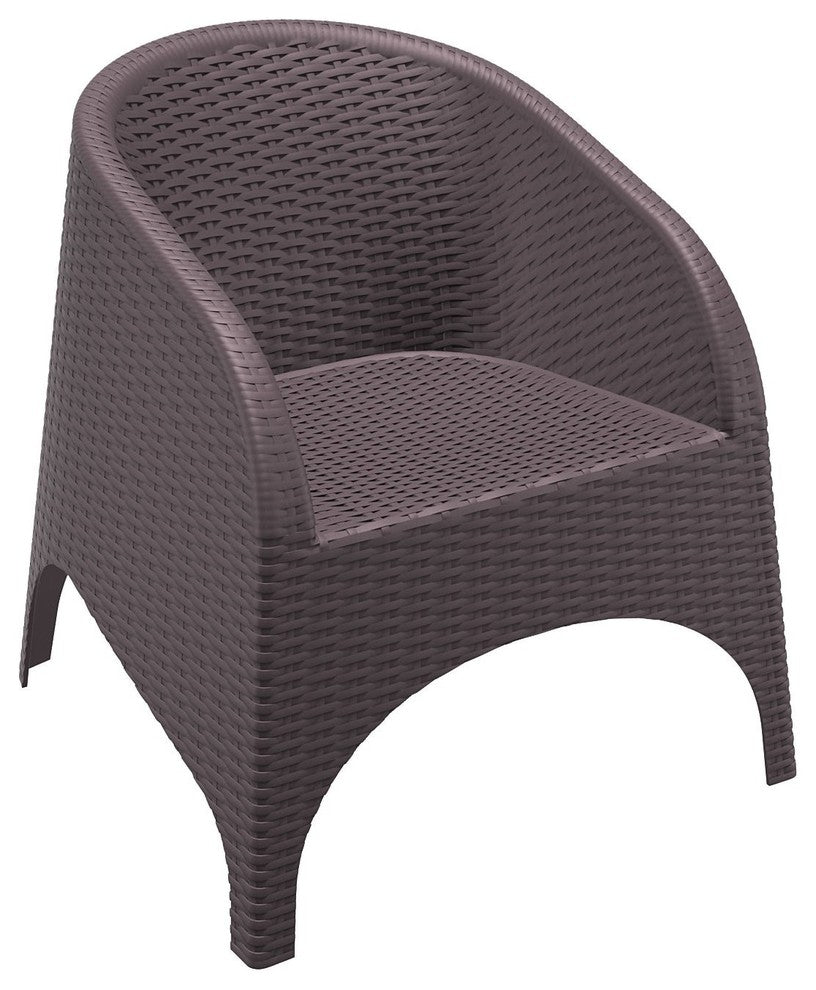 Compamia Aruba Outdoor Club Chairs, Set of 2, Brown