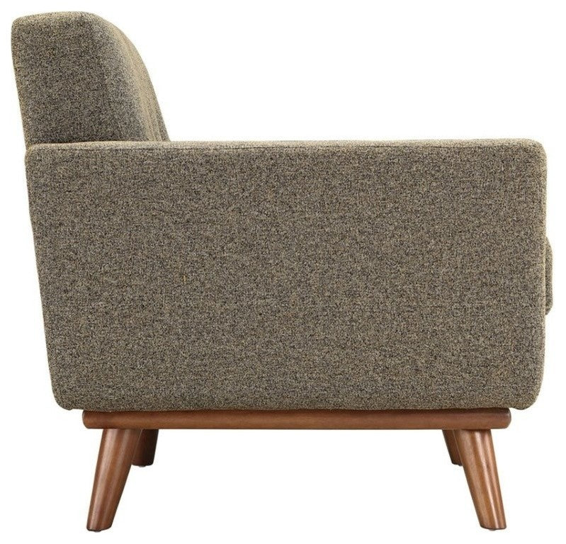 Modern Oatmeal Engage Sofa Loveseat and Armchair, 3-Piece Set