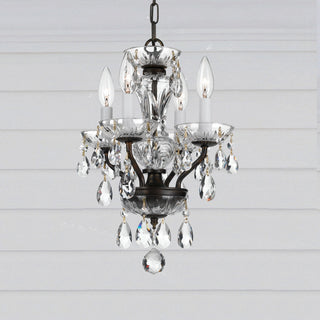 Crystorama Lighting Group 5534-CL-MWP Traditional Crystal 4 Light - Wet White