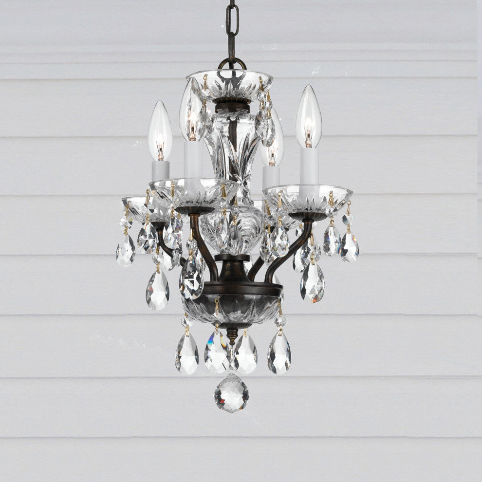 Crystorama Lighting Group 5534-CL-MWP Traditional Crystal 4 Light - Wet White