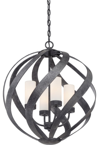 Quoizel BMS2820 Blacksmith 4 Light 20"W Multi Light Pendant - Old Black