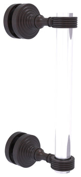 Pacific Grove 8" Groovy Accent Single Side Shower Door Pull, Venetian Bronze