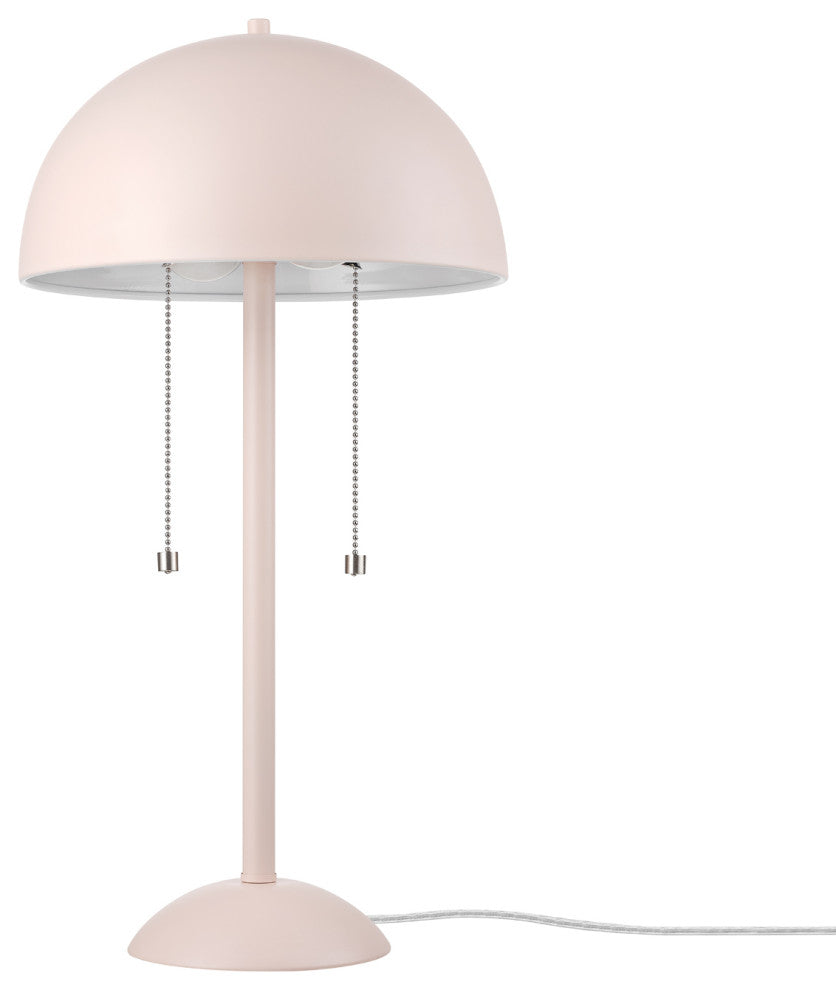Luna 21" 2-Light Matte Pink Desk Lamp