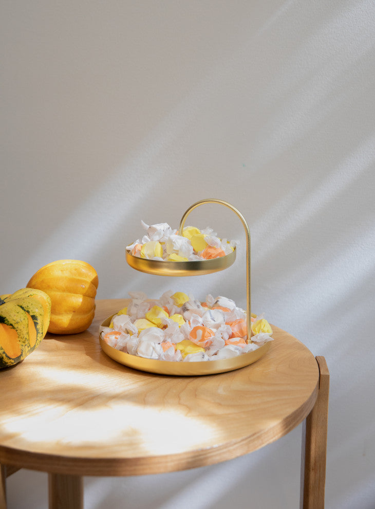 Poise 2-Tier Accessory Holder, Gold