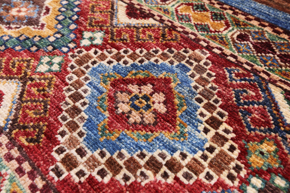 Khorjin Super Kazak Hand Knotted Wool Rug 3' 3" X 4' 10" - Q12321