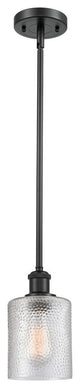 Cobbleskill 1-Light LED Pendant, Matte Black, Glass: Clear