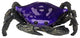 Aspen Creative 60903, Decorative Accent Lamp, Blue Art Glass, 4"