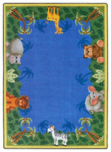 Kid Essentials Rug, Jungle Friends, 7'8"x10'9"