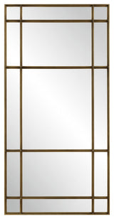 Uttermost Spurgeon Gold Window Mirror