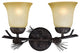 Sierra 2-Light Vanity Black Walnut