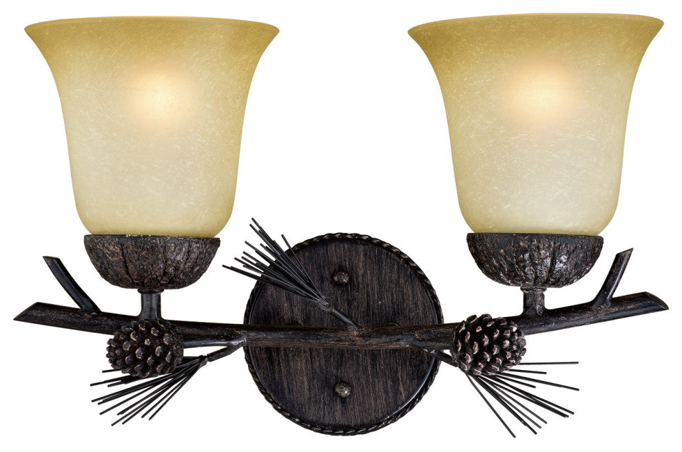 Sierra 2-Light Vanity Black Walnut