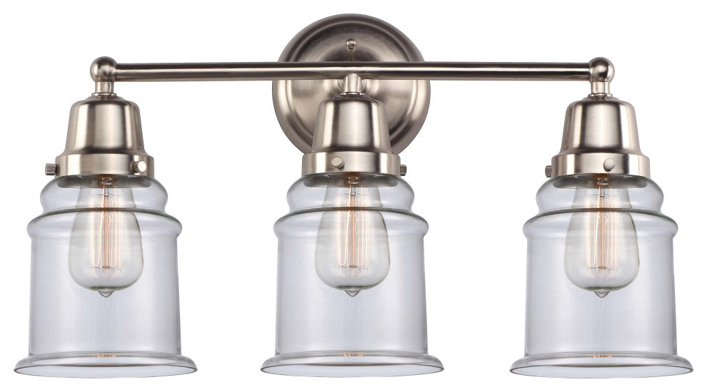 Innovations 623-3W-SN-G182 3-Light Bath Vanity Light, Brushed Satin Nickel