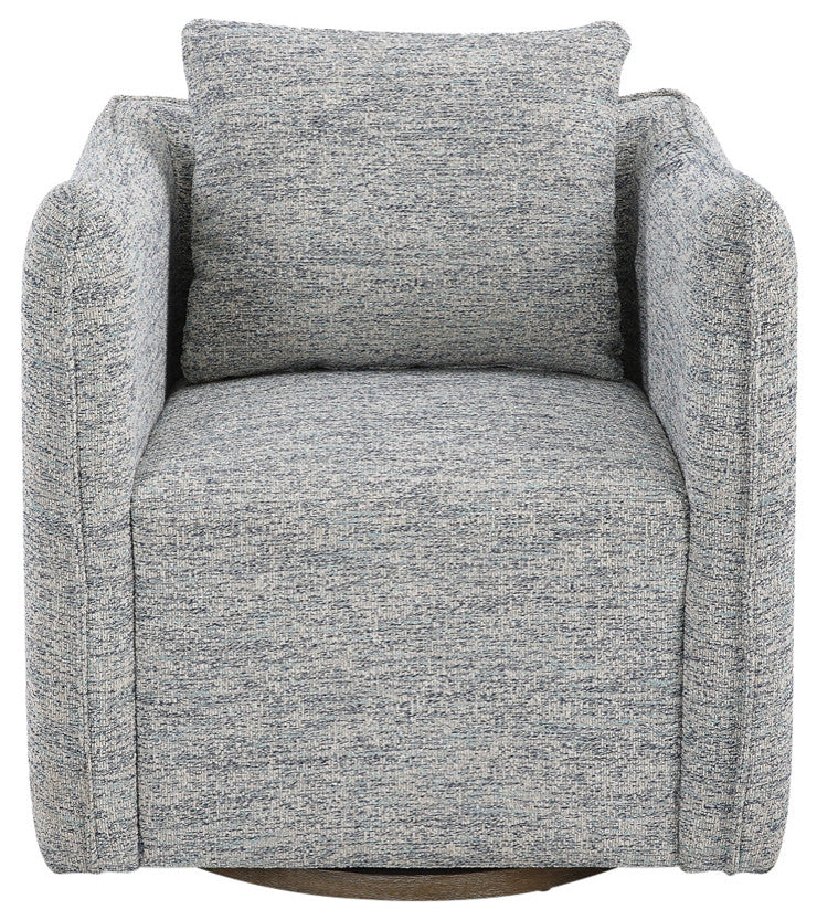 Uttermost Corben Blue Swivel Chair