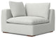 Jasmine 2-Seater Modular Sofa and Ottoman Set in Performance Fabric, Cloud Gray