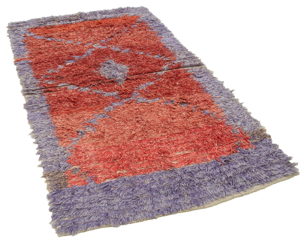 Rug N Carpet - Handmade Turkish 3' 10'' x 6' 10'' Modern Design Wool Kilim Rug