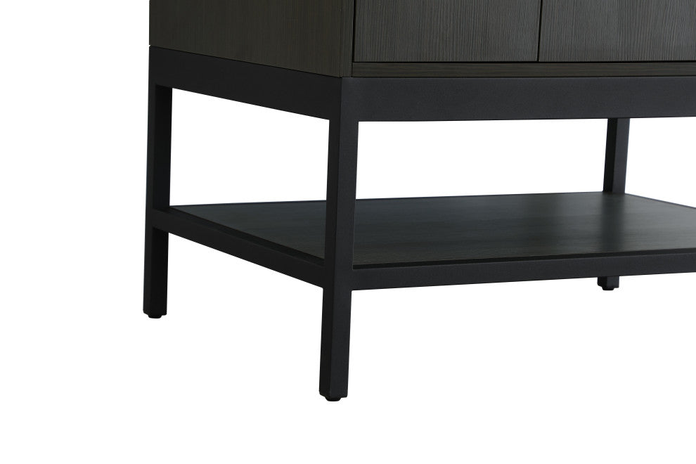 Home Living 30" Single Bathroom Vanity, Mocha Brown