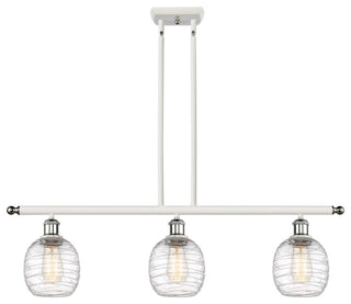 Innovations 516-3I-WPC-G1013 3-Light Island Light, White, Polished Chrome