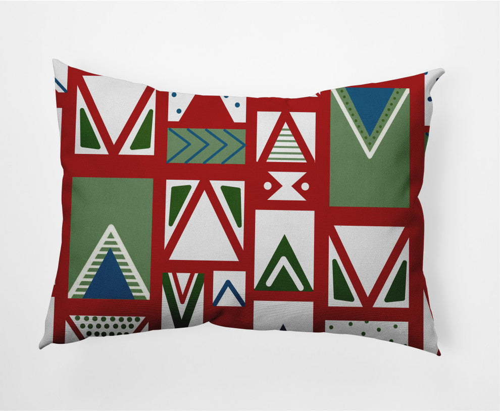 Merry Susan Decorative Throw Pillow, Bright Red, 14"x20"