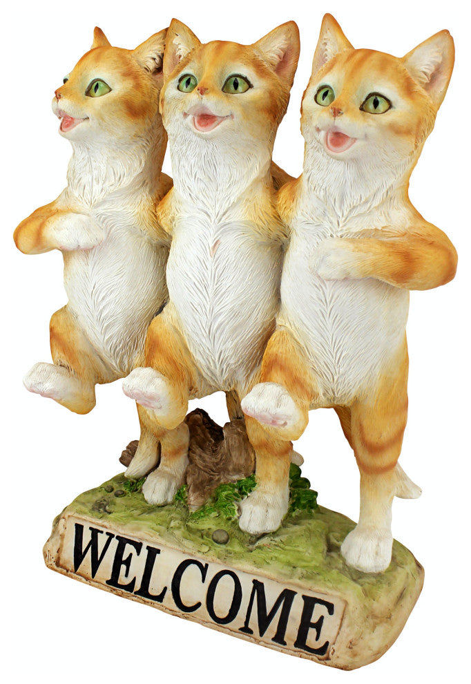 Chorus Line of Cats Welcome Statue