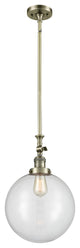 Beacon Mini Pendant, Antique Brass, Clear