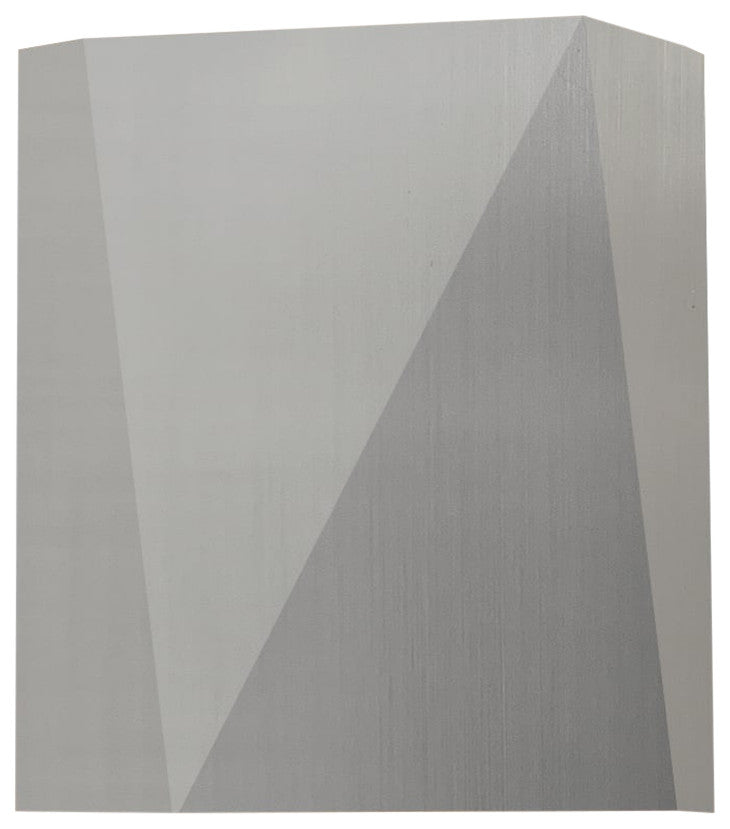 Calx Outdoor LED Sconce, Uplight/Downlight, Marine Grade Brushed Stainless Stee, Soft White