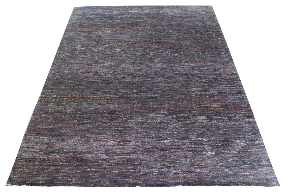 9x12 Handmade Chocolate Brown Gabbeh Oriental Rug