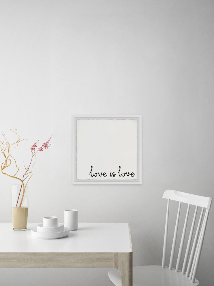 "Love Is Love II" Framed Painting Print, 32x32