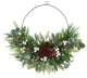 28" Christmas Pine, Eucalyptus, and Berries Metal Circlet Artificial Wreath