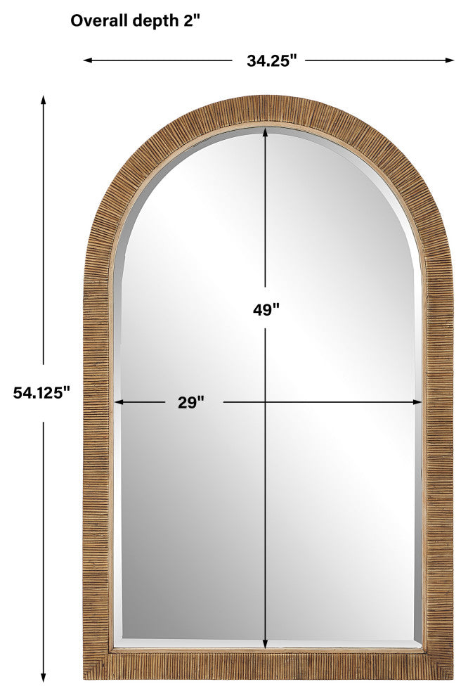 Uttermost UT-9856 Mirror from the Cape collection, Natural Rattan