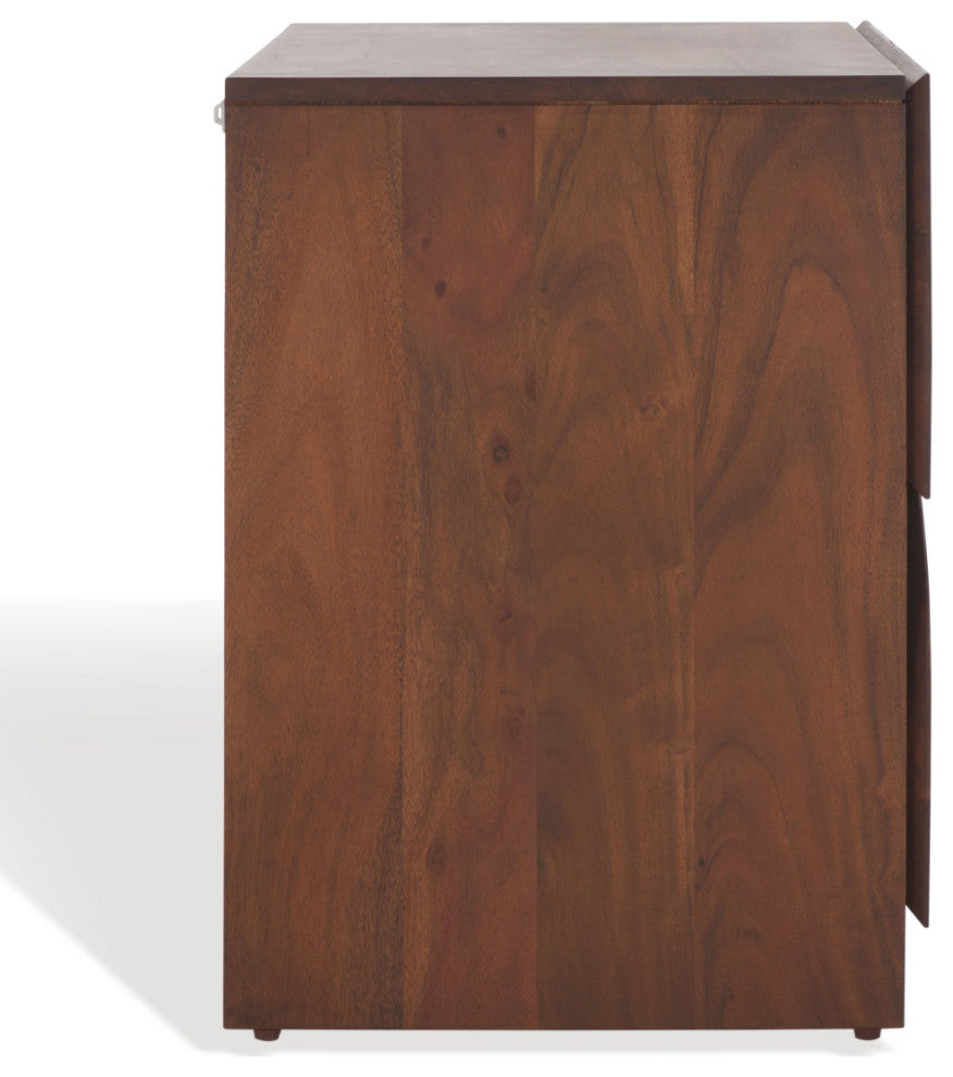 Safavieh Couture Edithe Wood Nightstand, Brown
