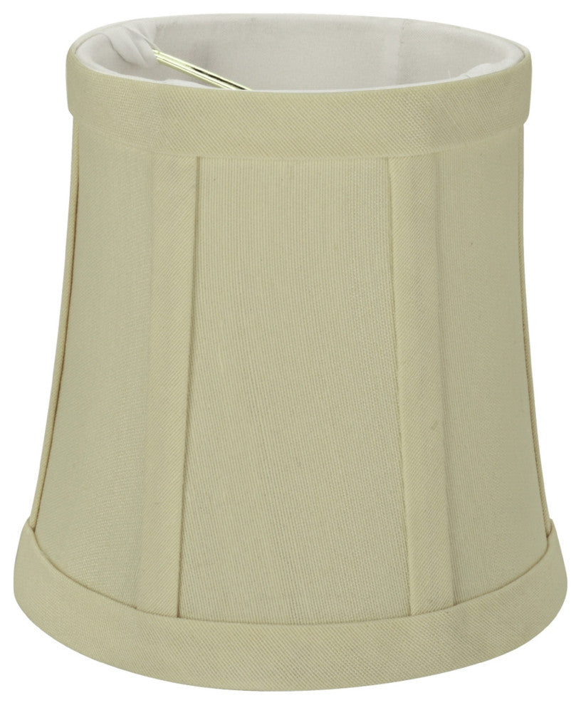 30362-9 Small Bell  Chandelier Clip On Lamp Shade Beige 4"x5"x5"