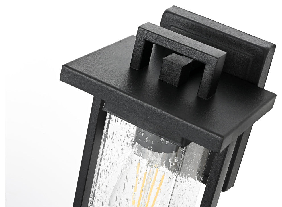 Home Living 6.5" Outdoor Wall Sconce, Black