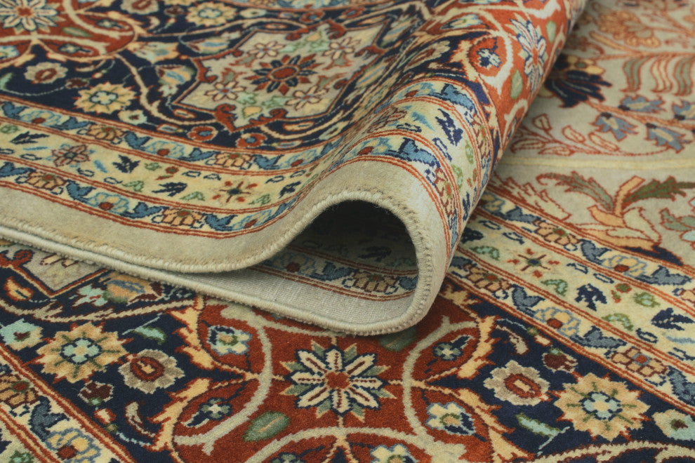Pak-Persian Talitha Beige/Navy Rug, 9'1x11'9