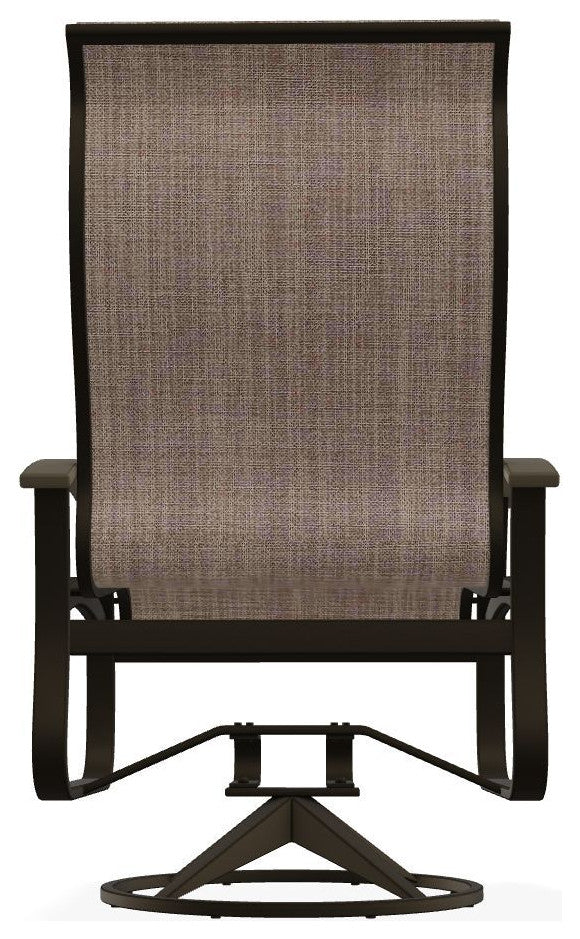 Belle Isle Sling Outdoor Swivel Rocker, Augustine Fennel/Beachwood