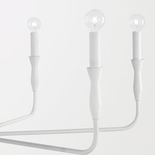 Capital Lighting 450362 Paloma 6 Light 41"W Candle Style - Textured White