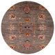 Ahgly Company Indoor Round Mid-Century Modern Area Rugs, 4' Round