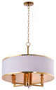 Lazzur Vesle 6 Light 24" Satin Gold Pendant