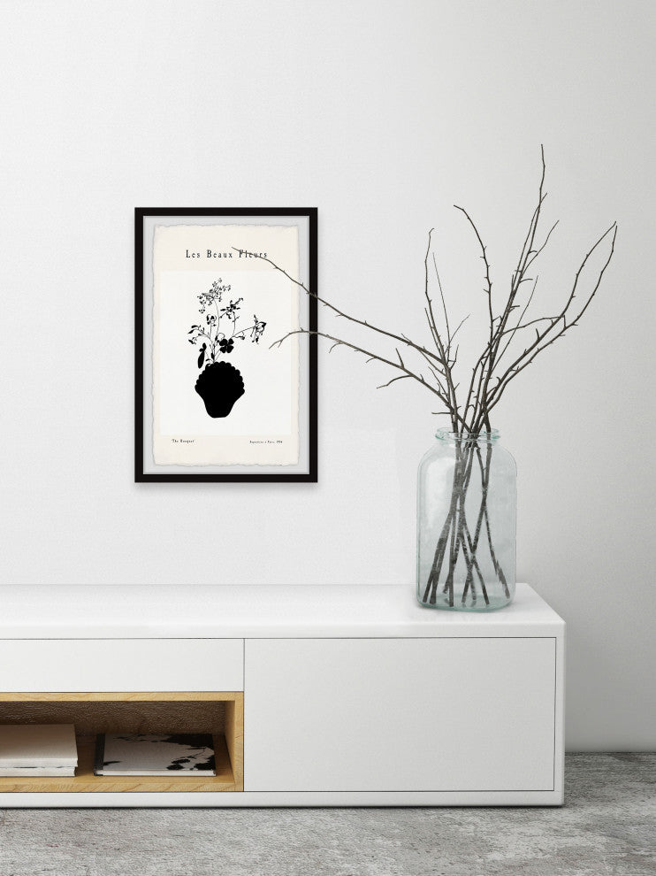 "Les Beaux Fleurs" Framed Painting Print, 16x24