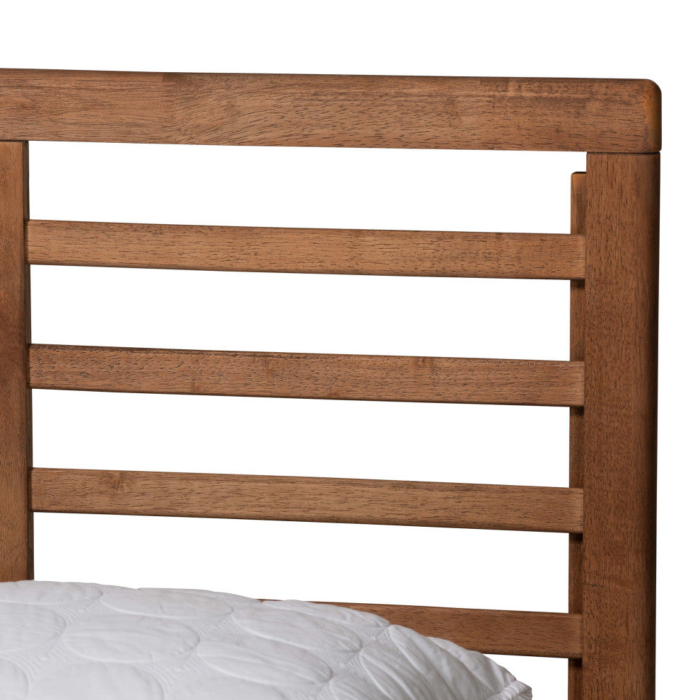 Nico Ash Walnut Platform Bed, King