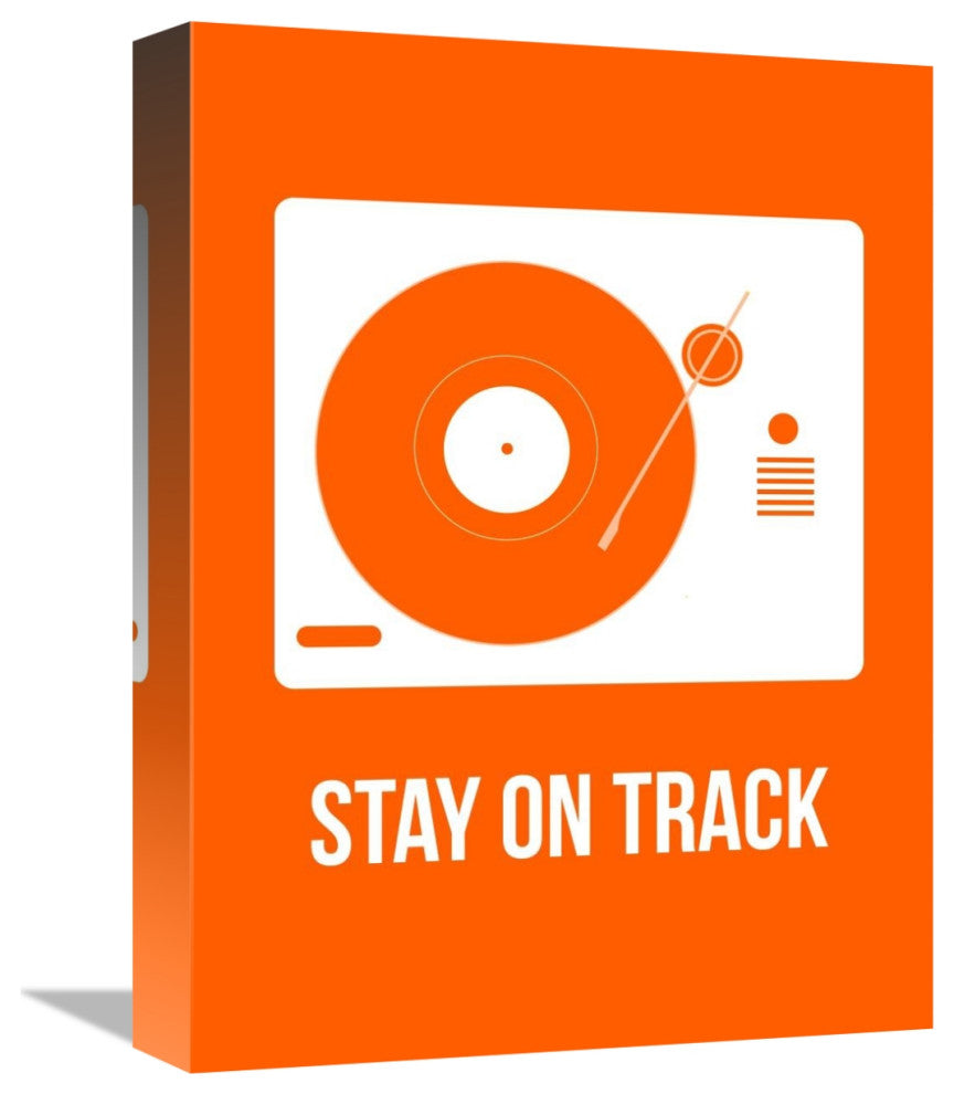 "Stay On Track Orange" Poster Fine Art Print
