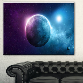 "Deep Space Planet" Canvas Print