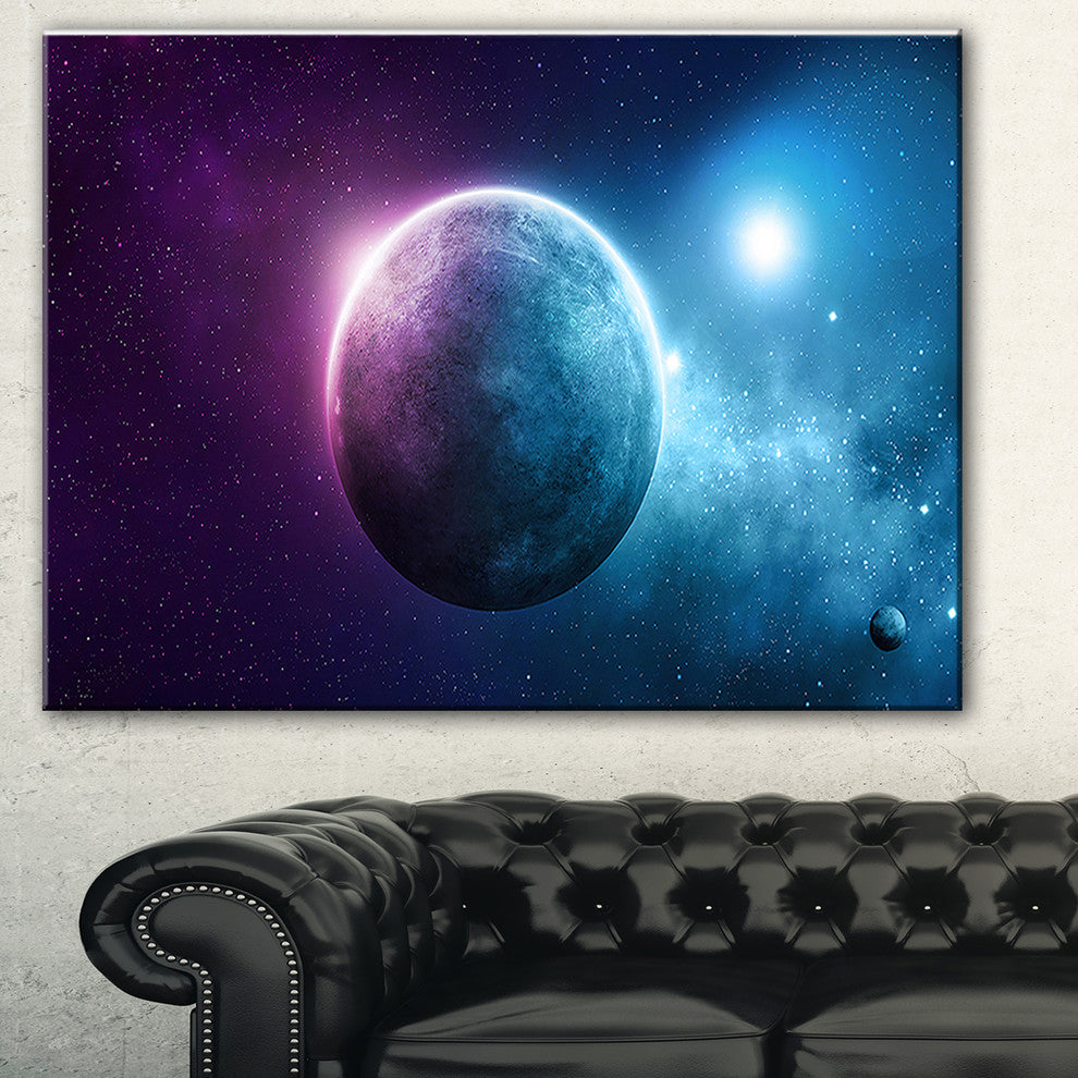 "Deep Space Planet" Canvas Print