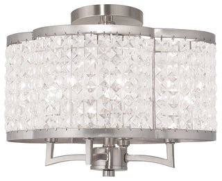 Grammercy Convertible Mini Chandelier, Brushed Nickel