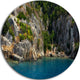 Beautiful Turkey Tropical Beach, Landscape Disc Metal Wall Art, 36"